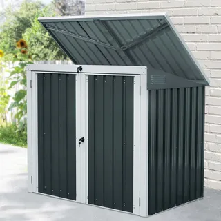 Home Deluxe Basura für 2 Tonnen 158 x 101 x 134 cm grau