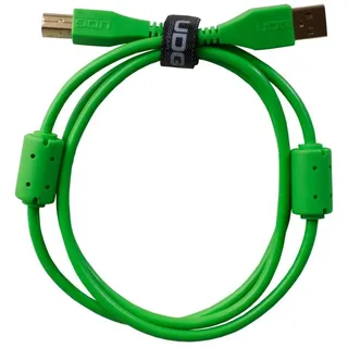 UDG Audio-Kabel, Ultimate Audio Cable USB 2.0 A-B Green Straight 2m (U95002GR) -