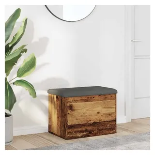 vidaXL Sitzbank Altholz-Optik Silber 62 x 42 x 45 cm