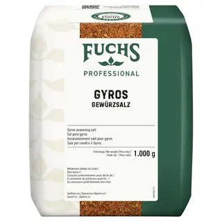 Fuchs Professional - Gyros Gewürzsalz | Gewürz für griechische Fleisch-Gerichte | Profi-Qualität für Großverbraucher | 1 kg im recyclebaren Beutel
