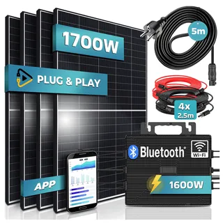 1700/1600W Solaranlage mit 1600W Astro Energy Wechselrichter 4 x 425 W