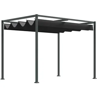 Outsunny Pergola 2,29 x 2,13 m Schwarz