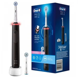 Oral-B Pro 3 3000 Sensitive Clean schwarz + Aufsteckbürste