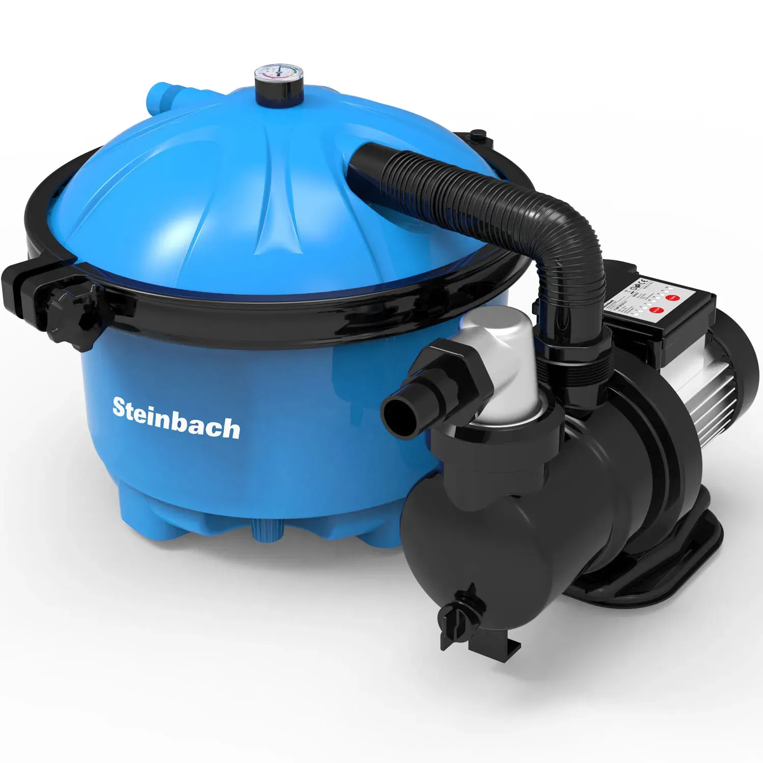 Steinbach Filteranlage Active Balls 50 – 040220 – Selbstsaugende Pumpe für Pools mit bis zu 22.000 l