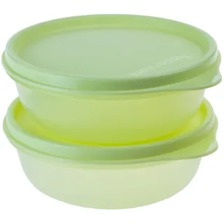 Tupperware kleine Hitparade Behälter Schüssel Set 2x 300 ml limette (inkl. 1x Magnet-Raupe)