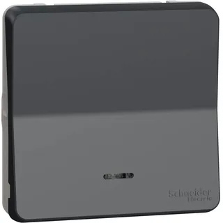 Pulsador con LED Gris