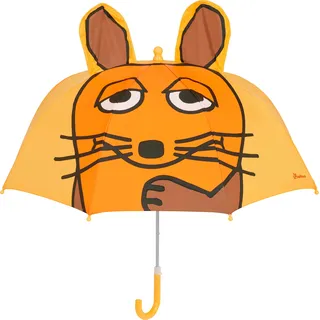 Playshoes Stockschirm mit kindgerechtem Mechanismus Unisex Kinder,gelb 3D Die Maus,original