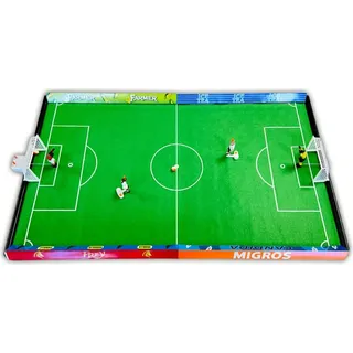 Tipp-Kick Mania Migros Edition Tischfußball inkl. 2 Torhüter Tischfussballspiel Tisch Fußball Spiel