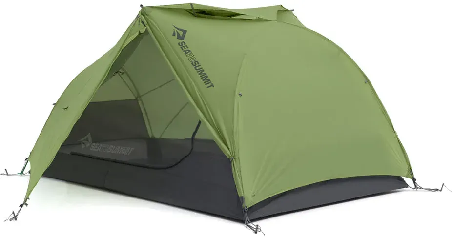 Sea to Summit Telos TR2 Bikepack - Freistehendes Bikepacking-Zelt für zwei Personen - grün/grau - STK