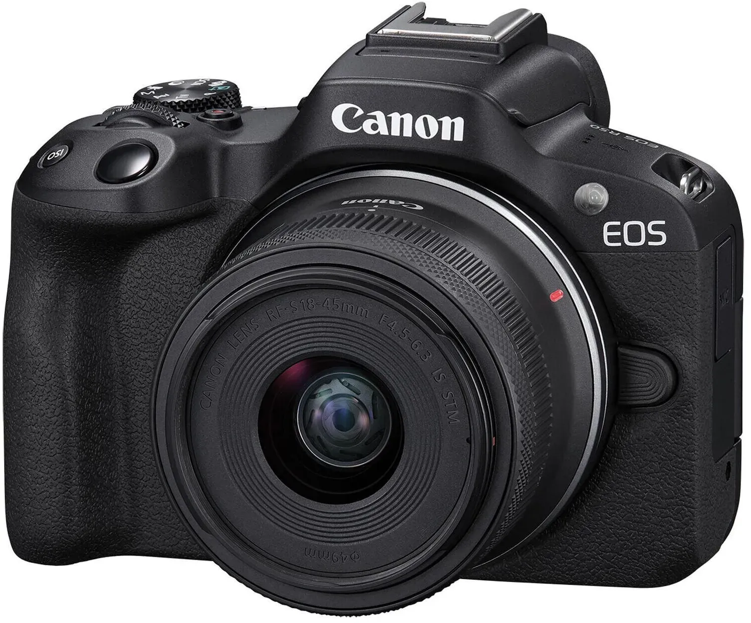 Canon EOS R50 Kit (18 - 45 mm, 24.20 Mpx, APS-C / DX), Kamera, Schwarz