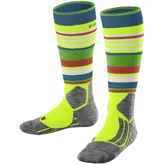 Falke SK2 Intermediate K Kh Wolle Funktionsmaterial warm dick 1 Paar, Gelb lightning 35-38