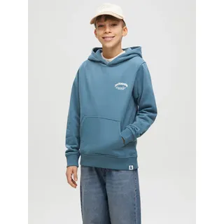 Jack & Jones Junior Kapuzensweatshirt »JJEBRANDES BACKP RELAXED SWEAT H SN JNR«, blau