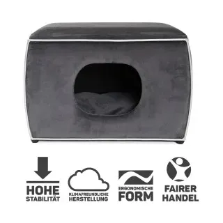 Canadian Cat Company Hundehöhle Nelson grau