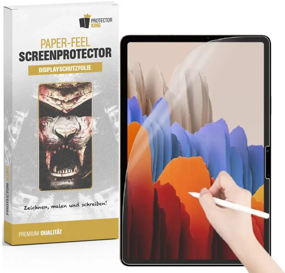 3x Paperfeel für Samsung Galaxy Tab A8 10.5 Displayschutz Schreiben Malen Skizzieren matt Anti-Reflex entspiegelt Screen-Protector