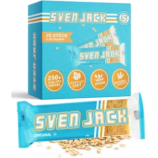 svenjack Sven Jack Haferflockenriegel, 20 x 65 g Riegel, Original