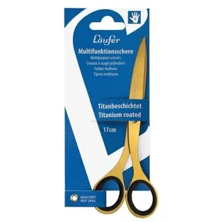 Läufer Design Universalschere, Titanbeschichtung, gold