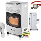 Juskys Gasheizung GS42US – Infrarot-Heizstrahler bis 4200 W für Terrasse & Outdoor in Weiß