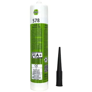 Reca S 78 Klebt & Dichtet ms Schwarz Klebemasse Dichtmasse Konstruktionskleber Baukleber kfz Kleber 290ml - Reca
