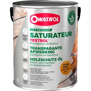 Owatrol Textrol - Lufttrocknendes Naturöl, Holzöl für aussen - 5 l - Hell