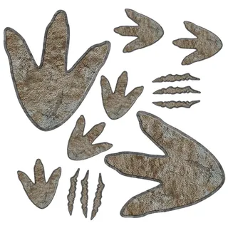 90 Stück Dinosaurier-Dekor, Dinosaurier-Fußabdrücke, Bodenaufkleber, abziehen und aufkleben, abnehmbare Spuren, Wandaufkleber, Vinyl-Fußabdrücke, Wandaufkleber für Baby, Kinderzimmer, Schlafzimmer