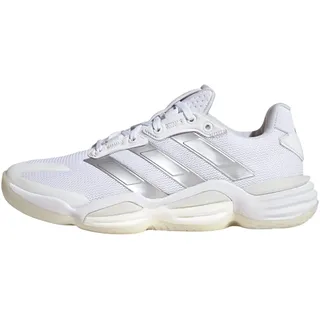 adidas Damen Stabil 16 Indoor Shoes, Ftwwht/Silvermet/Greone, 47 1/3 EU