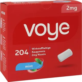 Mint 2 mg Wirkstoffhaltige Kaugummis mit Nikotin 204 St.