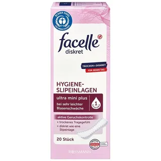 facelle 20er-Pack Hygiene-Slipeinlagen ultra mini plus«