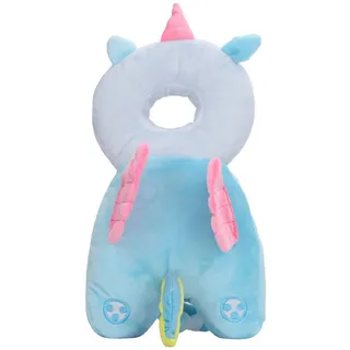 banapoy Baby-Kopfschutz-Rucksack, PP-Baumwoll-Füllung Kleinkind Fallschutz Kissen mit verstellbarem Gurt für Baby Walking Crawling, Niedliches Baby-Kopfschutzkissen, Reduziert den