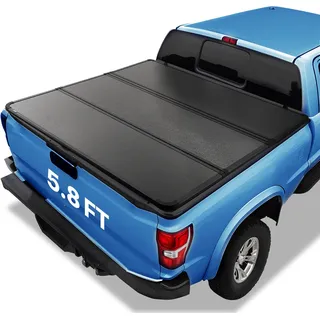Vevor Dreifach faltbare Ladeflächenabdeckung, kompatibel mit 2019-2024 Chevy Silverado GMC Sierra 1500 (NICHT PASSEND für 19-24 Classic) 5'8" Ladefläche, passend für 5,8' x 5,3' (70" x 63,3")