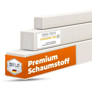 saarschaum • Schaumstoffstreifen Matratzenverlängerung • Schaumstoff Zuschnitt • Bett Lückenfüller • Matratzenausgleich • Matratzenverbinder • Polster • RG2440 10x20x120cm