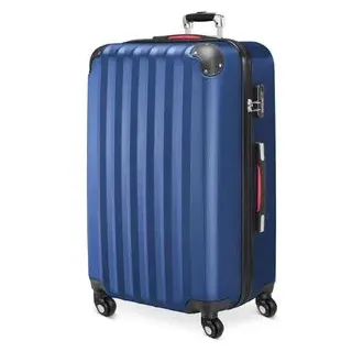 monzana Hartschalenkoffer XL Rollen 360o Reisekoffer 90L Blau ABS