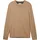 1038426 Basic Knit Pullover Hazel Brown Melange XL