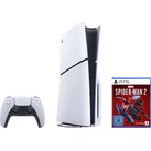 PLAYSTATION 5 Konsolen-Set "Disk Edition (Slim) + MARVEL’S SPIDER-MAN 2", schwarz-weiß (weiß, schwarz), B:35,8cm H:9,6cm T:21,6cm, Spielekonsolen