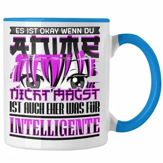 Trendation Tasse Anime Tasse Geschenk Spruch Manga Kawaii Es Ist Ok Wenn Du Anime Nicht blau