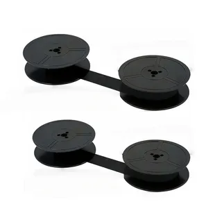 2 Stück Schreibmaschinenband,10M Farbband Schreibmaschine für DIN 2103,DIN 32755 langlebiges Farbband für klare Druckergebnisse, einfache Installation, schwarz