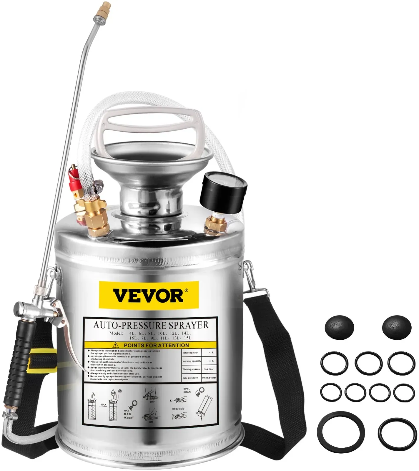 VEVOR Gartenteichvernebler 4L ultraschall nebelmaschine Edelstahlultraschall-nebelmaschine geeignet für Haus, Garten, Touristenfahrzeuge, Spezialfahrzeuge Schiffe, Fahrzeugreinigung, Teppichreinig