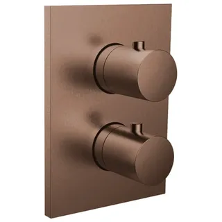 Herzbach Design iX PVD Duschthermostat Unterputz für 1 Verbraucher Edelstahl 21.500550.2.39