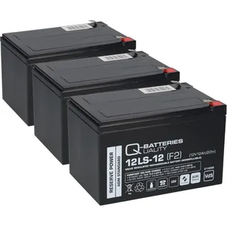 Q-Batteries Kompatibler Akku E Roller E Scooter Quad E Bike 36V 3x 12V 12Ah AGM QB