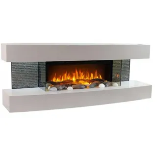 Chemin'Arte Wandkamin Lounge Weiß
