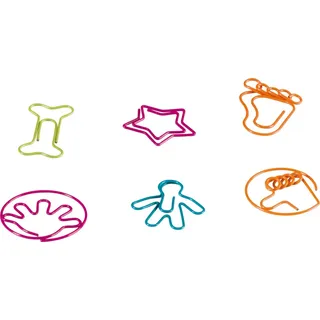 Brunnen Büroklammern farbsortiert kunststoffüberzogen, 24 St.