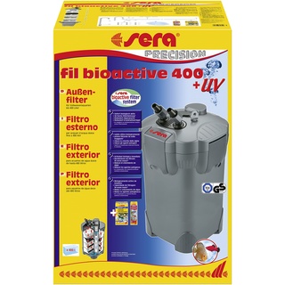 Sera fil bioactive 400 + UV - Vielseitige und bedienerfreundliche Außenfilter für Süßwasseraquarien mit UV-C, 1 Stück (1er Pack)