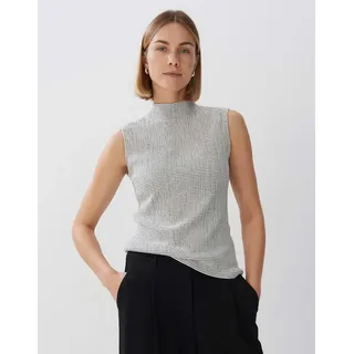 someday Shirttop Kariba schmale Passform Jersey Das Model ist 178 cm groß und trägt Größe 36 schwarz 36