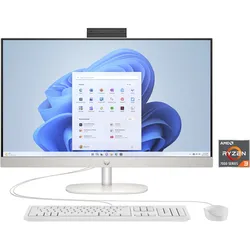 HP All-in-One PC "27-cr0207ng", weiß (shell weiß), Windows 11, 8 GB RAM 512 GB SSD, Desktop-PCs, All-in-One PC