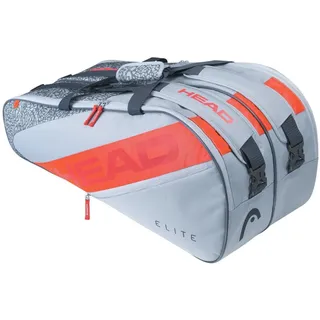 Head Elite 9R Supercombi Gray/Orange Tennistasche Tennis bag