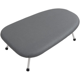 Mini-Bügelbrett, Tisch-Bügelbrett, Tragbares Mini-Bügelbrett, Faltbar, Platzsparend, Leicht zu Bewegen, Tragbares Kleines Tisch-Stoff-Bügelbrett mit Rädern für Zimmer(Verbrühungsschutz Silber)