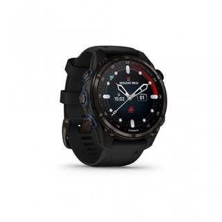 43 mm Graues DLC-Titan mit schwarzem Silikonarmband