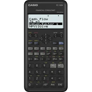 Casio FC-100V-2, Finanzrechner Second Edition, FC-100V-2-W-ET