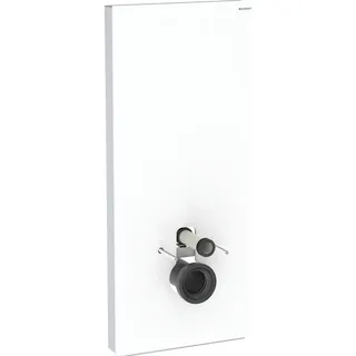 Geberit Monolith Plus Sanitärmodul für Wand-WC, 114cm, Wasseranschluss hinten mittig, mit Anschlussstutzen, 131231SI7,