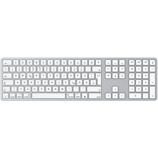 OMOTON Bluetooth-Mac-Tastatur Kabellose Tastatur und für Apple MacBook Pro/Air, iMac, iMac Pro, Mac mini/Pro, wiederaufladbare mit 3 Bluetooth Kanälen, QWERTZ DE-Layout