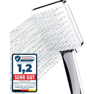 Newentor Duschkopf Handbrause Duschkopf Gross, Wassersparender Duschkopf Hochdruck, Duschkopf XXL mit 6 Strahlarten (ohne Schlauch)